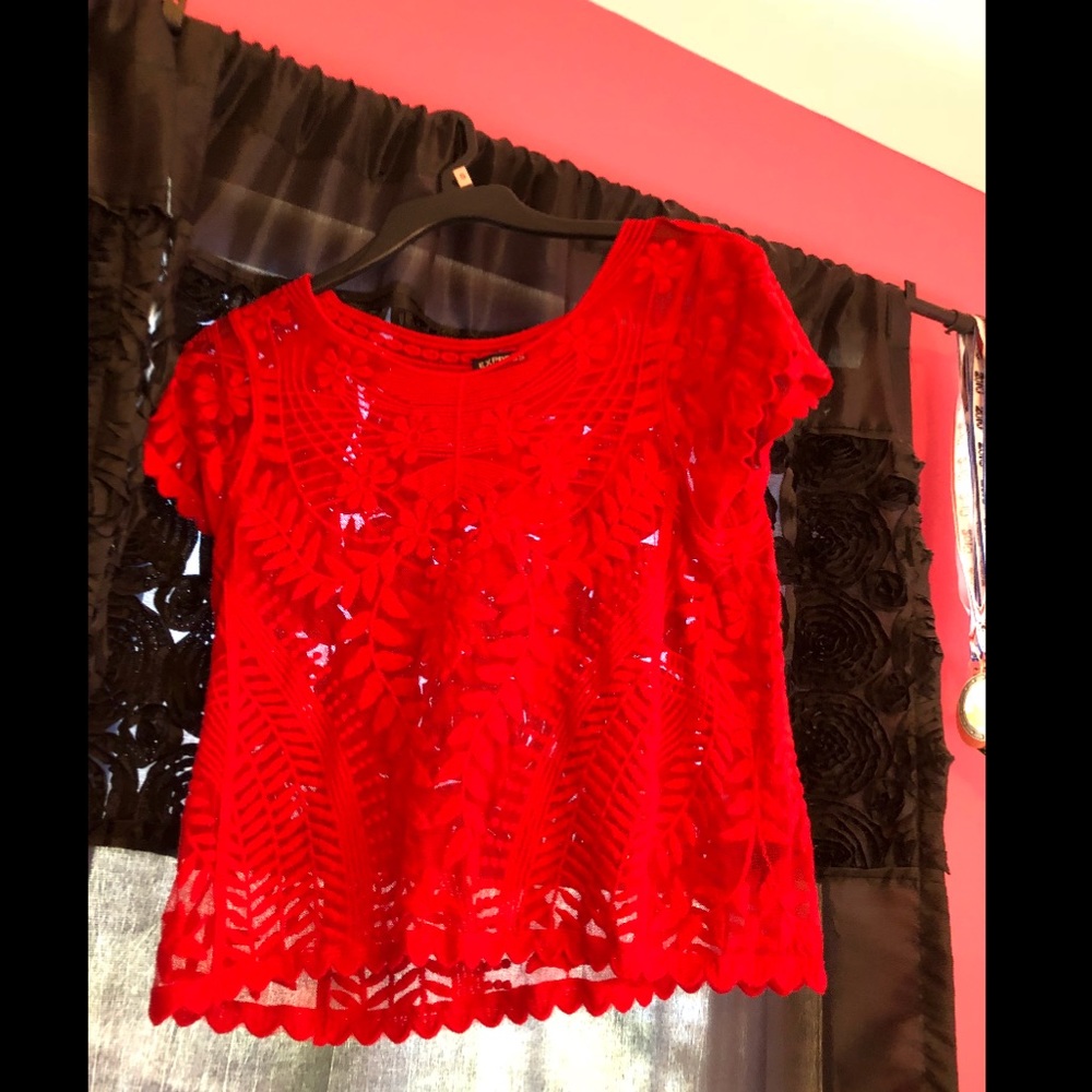 Express Red Blouse